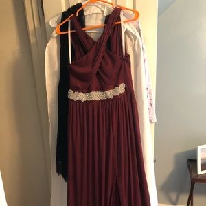 David’s bridal bridesmaid dress